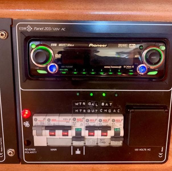 Stereo and Breaker Panel