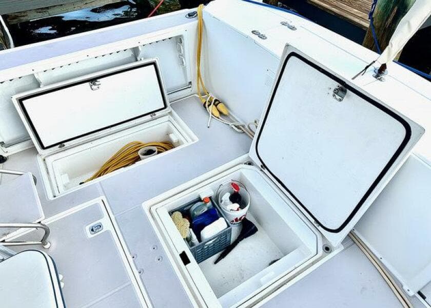 Storage In Aft Deck Floor