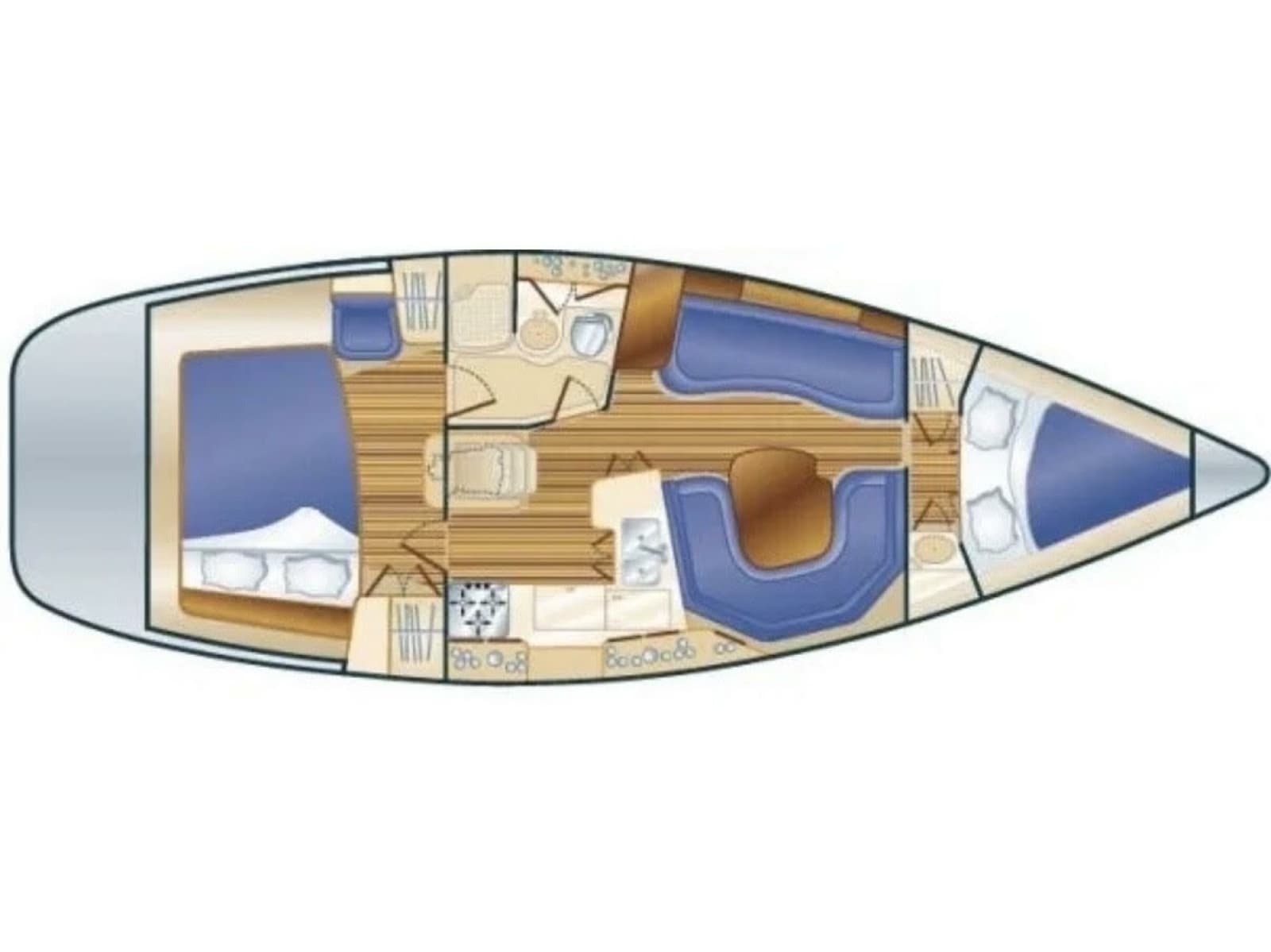 1999 Hunter 380 - Photo 2